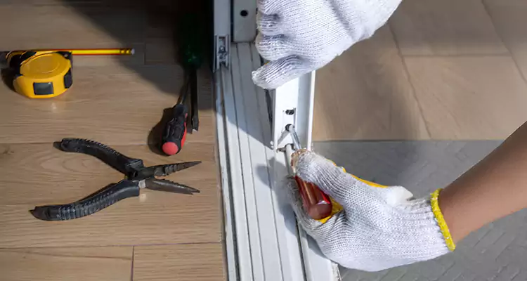 Backyard Sliding Door Track Repair in Bayshore Gardens, FL